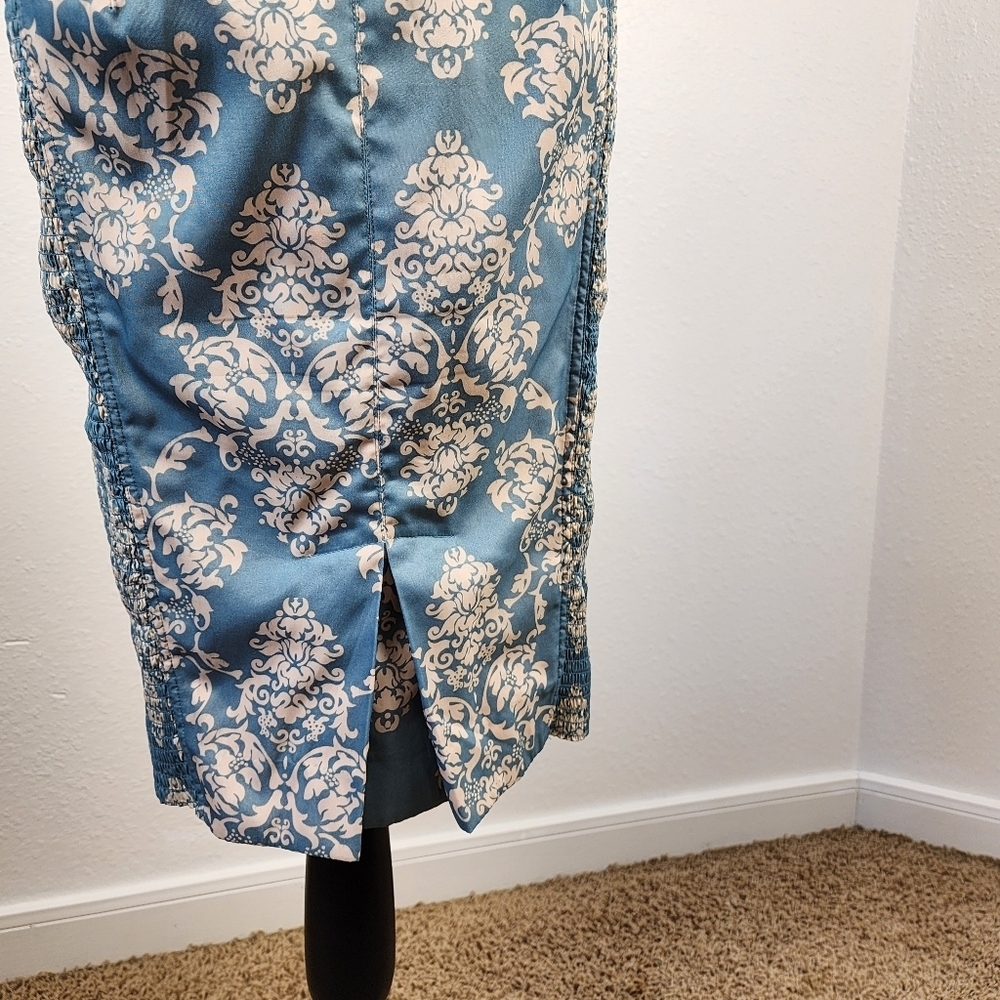 Bequile Byron Lars Fleiur De Lys Anthropologie Pencil Midi Dress Size 4 - Picture 4 of 11